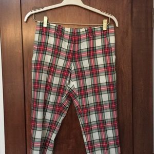 Plaid pants from Anthropologie